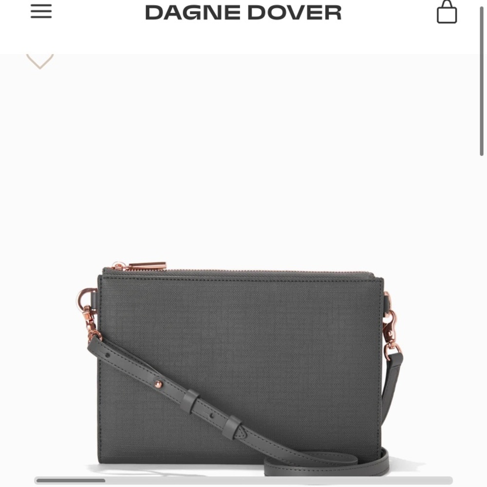 Dagne Dover Essentials Clutch- wallet in GRAPHITE. EUC never used.